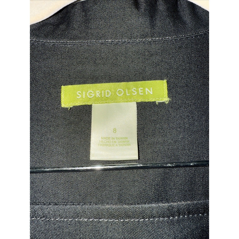 Sigrid Olsen Gray Y2K Minimalist Skirt Set Size 8 Quiet Luxury Capsule Wardrobe - Picture 4 of 16